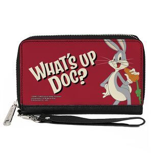 5421 PU Zip Around Wallet Rectangle-Bugs Bunny, 7.5"x4.5"